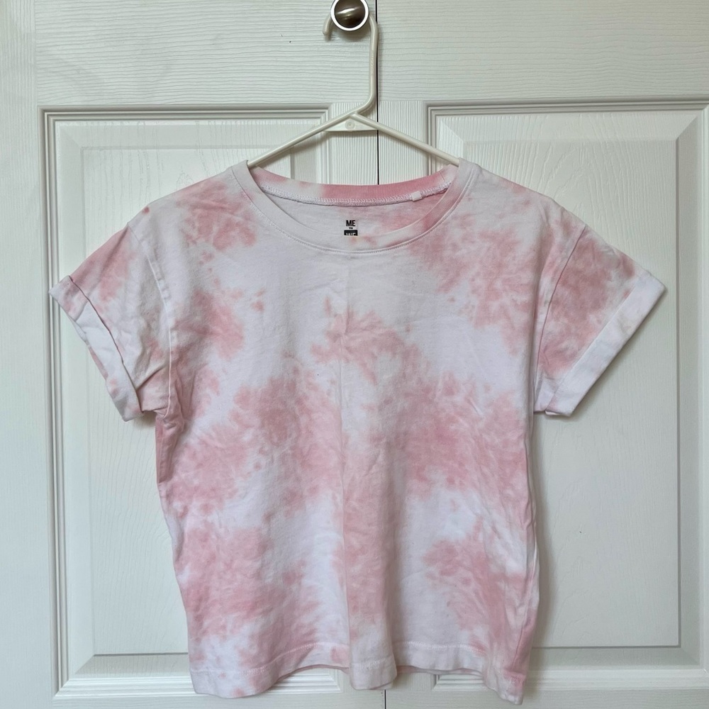 Pink tie-dye shirt